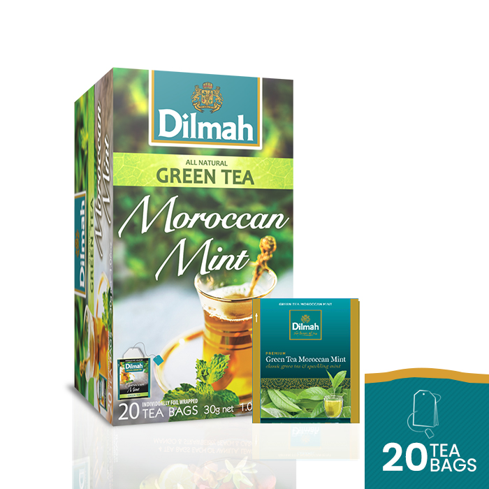 FOIL ENV GREEN TEA MOROCCAN MINT 20s